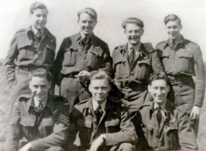 Pilot Charles 'Mike' Solly and his crew
